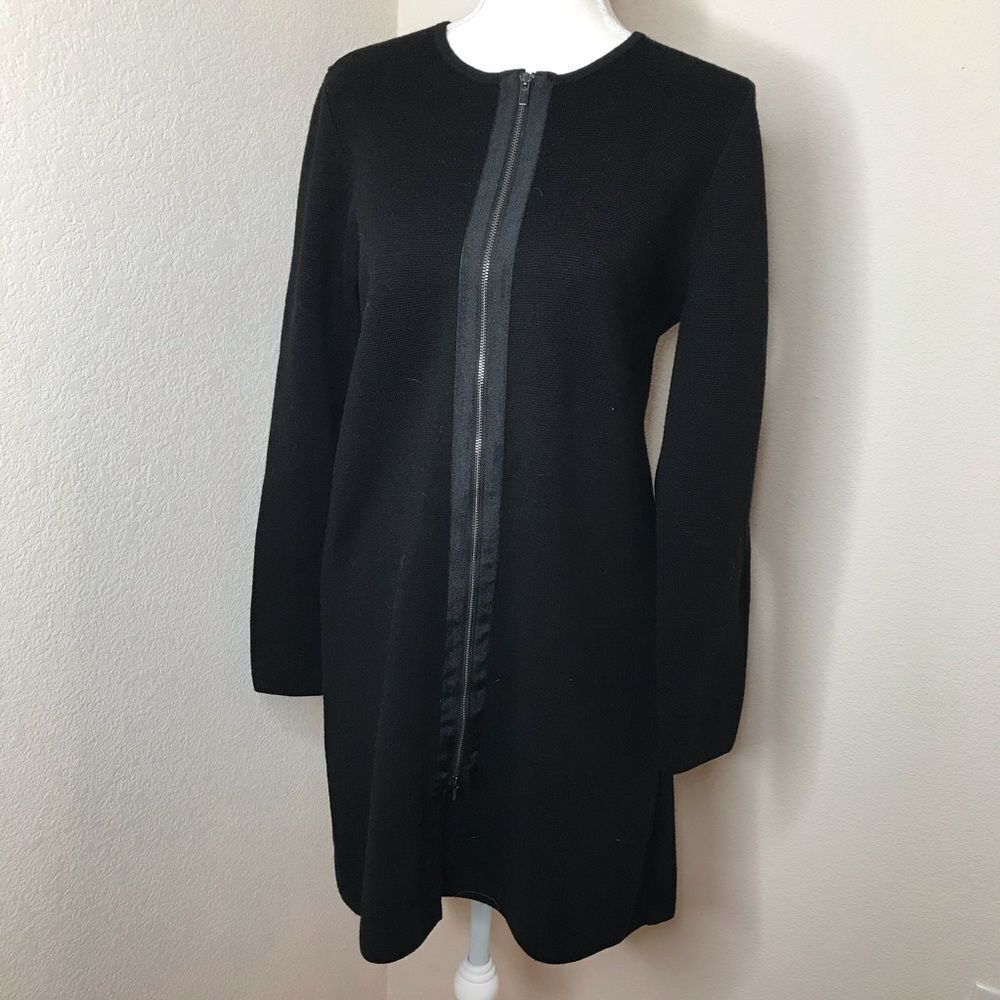 Talbots merino wool front zip sweater‎